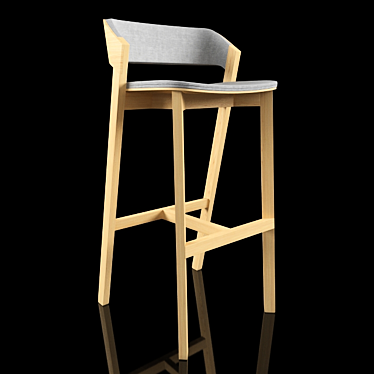 Elegant Merano Chair by TON 3D model image 1 