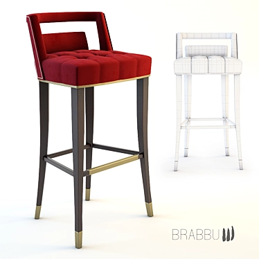 Elevate Your Bar Experience: Naj Bar Chair 3D model image 1 