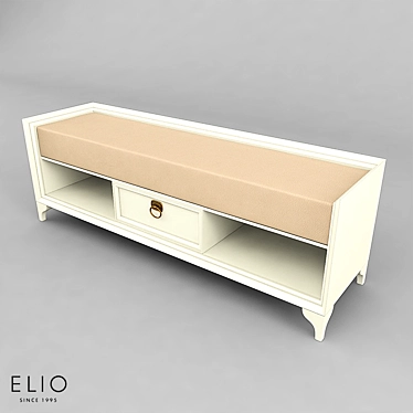 Elio Dio Bed Bench 3D model image 1 