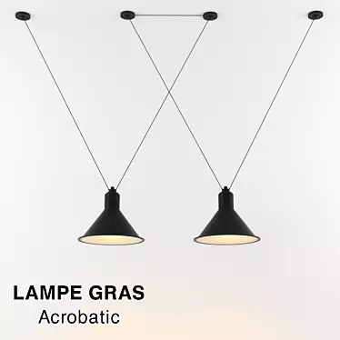 Dynamic Glow: Acrobatic Lamps 3D model image 1 