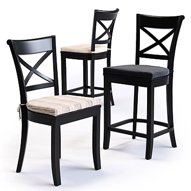 Title: Vintner Bar & Dining Chair 3D model image 1 