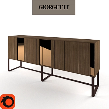 Giorgetti Origami: Sleek and Sophisticated Design 3D model image 1 