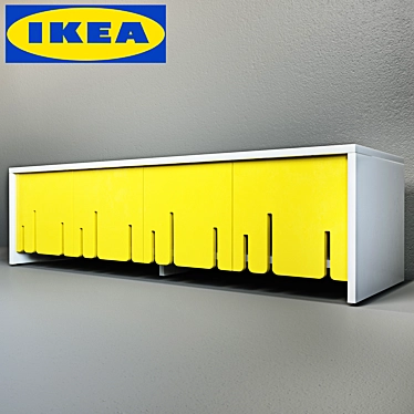 Foldable Doors, Wire Management | IKEA TV Stand 3D model image 1 