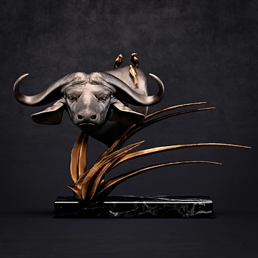 Title: Zbrush Sculpture Buffalo 3D model image 1 
