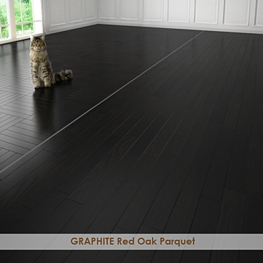 GRAPHITE Red Oak Parquet | 3D Models | Multiple Styles | Vray & Corona Materials 3D model image 1 