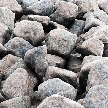 Premium Rock Stone Collection 3D model image 1 