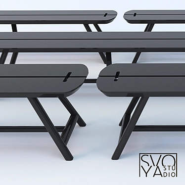  Versatile Bench Plus - Innovative Design by SVOYA 3D model image 1 