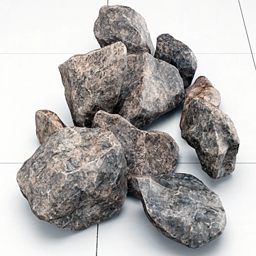 Polygon Rock Stone: 8192x8192 Texture 3D model image 1 