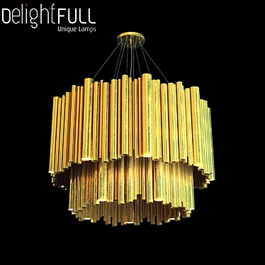 Unique Brubeck 2-Level Delightful Pendant 3D model image 1 