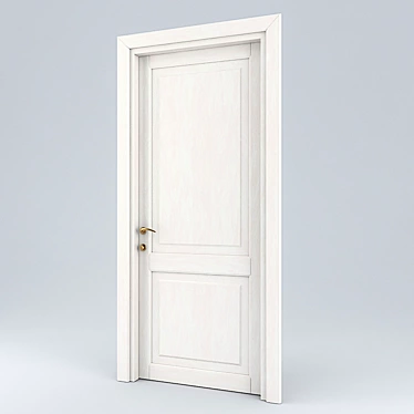 Classic Single-sided Door 3D model image 1 