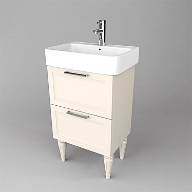 Duravit-Style Sink: Modern Elegance 3D model image 1 