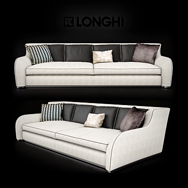 Elegant Longhi Rey Sofa 3D model image 1 