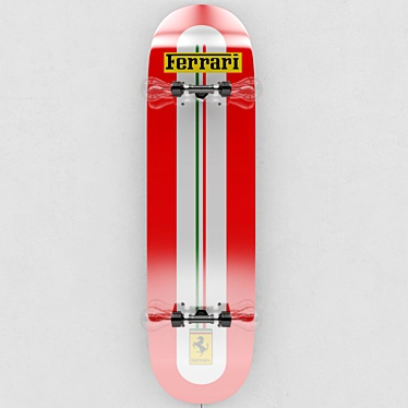 Skateboard Wall Lamp 3D model image 1 