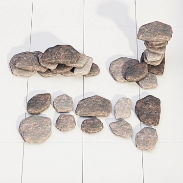 Rock Stone Collection Decor: High-Quality 3D Elements 3D model image 1 