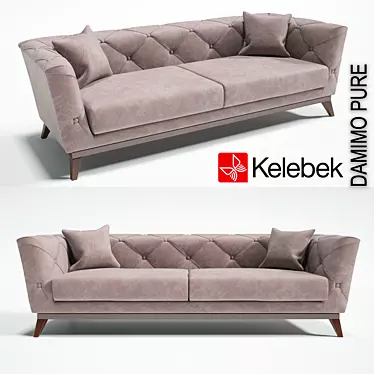 Modern Minimalistic Sofa: Damimo Pure 3D model image 1 