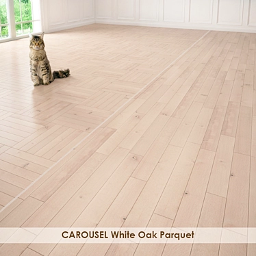 Carousel White Oak Parquet: Variety of 3D-Models 3D model image 1 