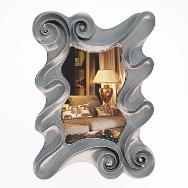 Elegant Olas Mirror by Schuller 3D model image 1 