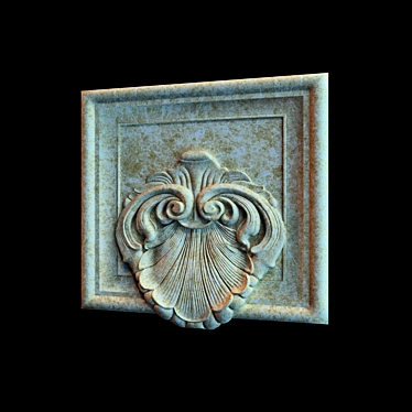 Facade Decor: Ornamental Trims & Travertine 3D model image 1 