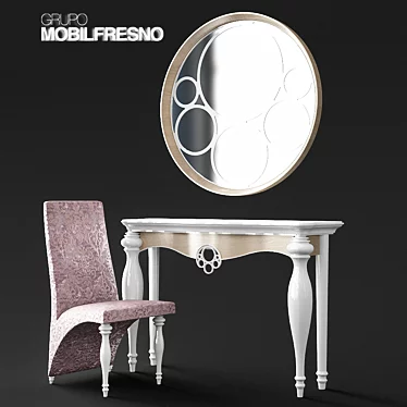 Modern Venus Collection: Console, Mirror & Chair 3D model image 1 