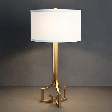 Elegant Lory Table Lamp: TL072-2-BRS 3D model image 1 
