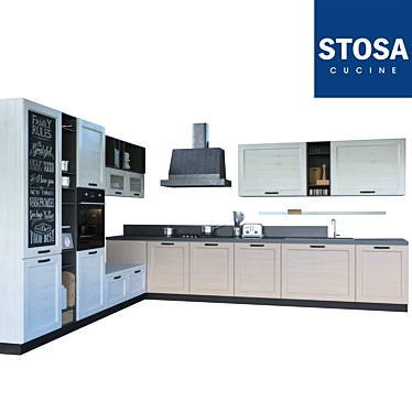 Stosa Cucine York: Elegant Garage Style 3D model image 1 