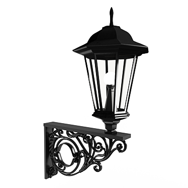 Classic Iron Wall Sconces 3D model image 1 