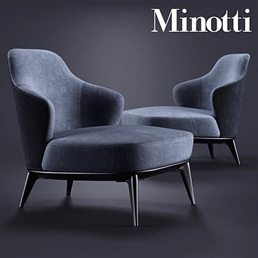 Sleek Minotti Leslie Senza Sofa 3D model image 1 