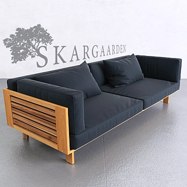 Scandi Chic Outdoor Lounge Set 3D model image 1 