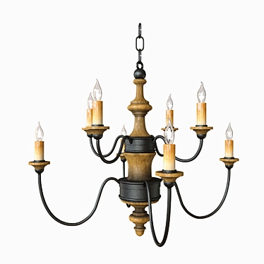 All-Inclusive Vray 3DS Max Chandelier 3D model image 1 