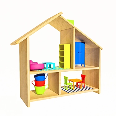 FLISAT Dollhouse: Create a Dream Home 3D model image 1 
