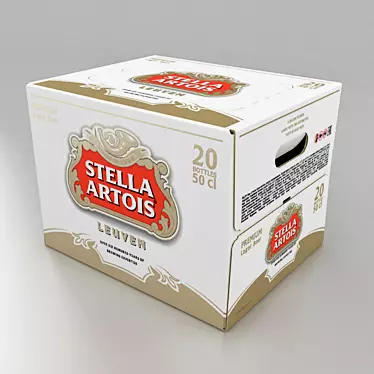 Title: Beer Box Set: Open & Closed 3D model image 1 