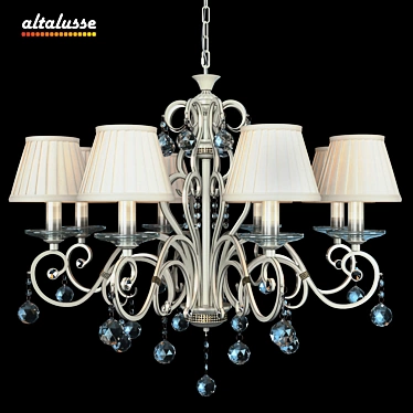 Provençal Style Chandelier Altalusse INL-6082P-8 3D model image 1 