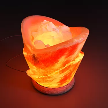 Crystal Salt Lamp Pot 3D model image 1 