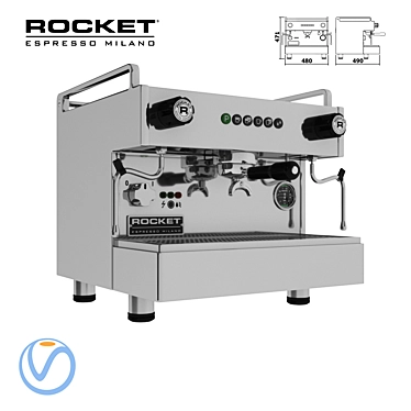 Rocket Boxer: Powerful Espresso Station 3D model image 1 