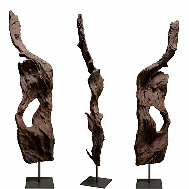 Mangrove Root: Authentic Coastal Decor 3D model image 1 