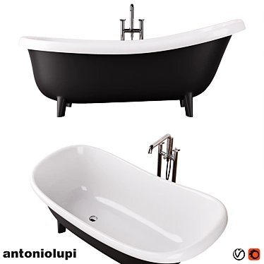 Antonio Lupi Suite: Timbro Freestanding Bath Tap 3D model image 1 