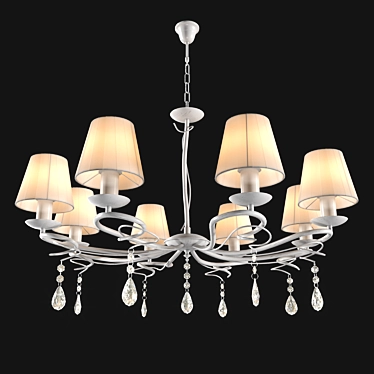 KAVA 9418/8P Chandelier - Elegant Lighting Solution 3D model image 1 