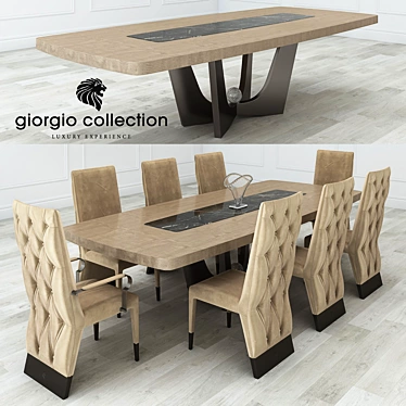 Giorgio Collection Luxury Dining Set 3D model image 1 