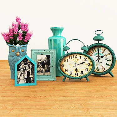 Turquoise decorative set
