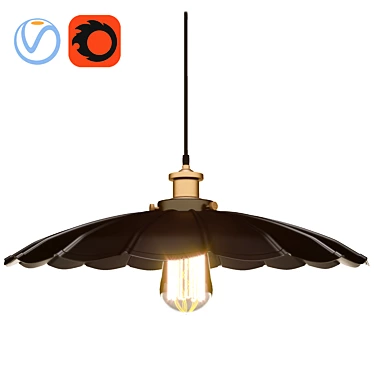 Modern Ceiling Light Fixture 3D model image 1 