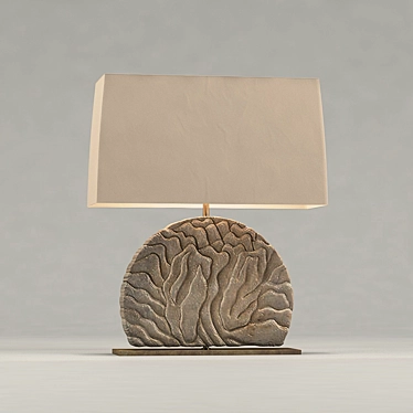 Elegant Metal Table Lamp 3D model image 1 