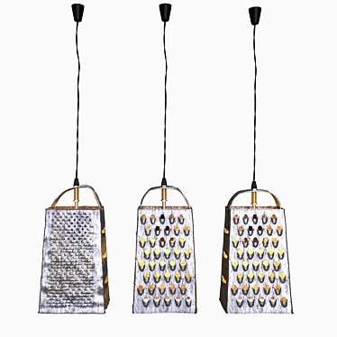 Revived Grater Chandelier 3D model image 1 