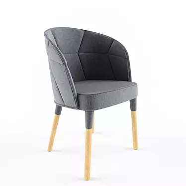 Modern Emily 6261 Chair: Stylish Design & Ultimate Comfort 3D model image 1 
