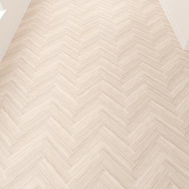 Bleached Oak Herringbone Parquet 3D model image 1 