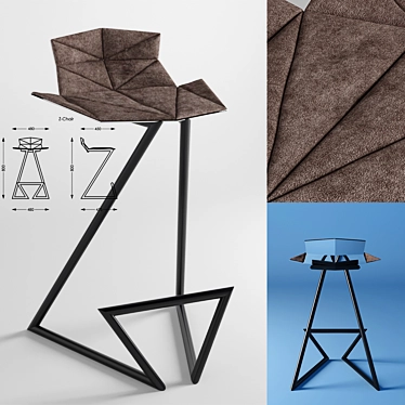 ErgoLite Z-Chair: Unrivaled Comfort 3D model image 1 