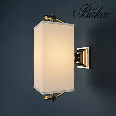 Elegant Lyre Sconce: Jacques Garcia 3D model image 1 