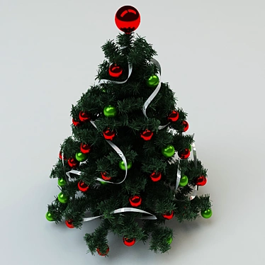 Title: Realistic Christmas Tree Model 3D model image 1 