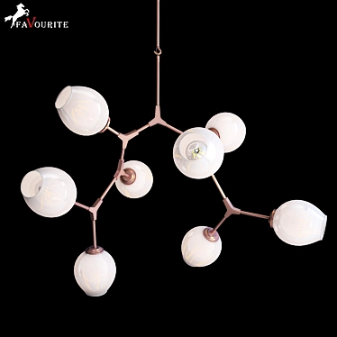 Favourite Bolos_8: Charming Chandelier for Modern Homes 3D model image 1 