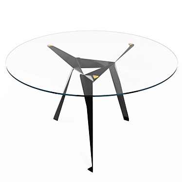 Origami Table: Stylish Folding Furniture 3D model image 1 