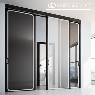 Reflex Doors by GHIZZI & BENATTI | Stylish Hinged & Sliding Doors 3D model image 1 